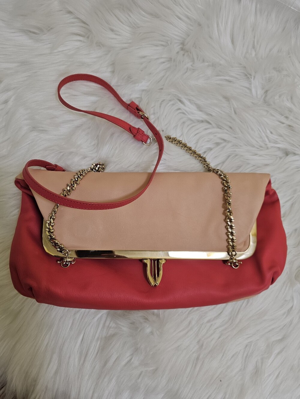 Christian Louboutin Maxi Loubi Clutch Calf